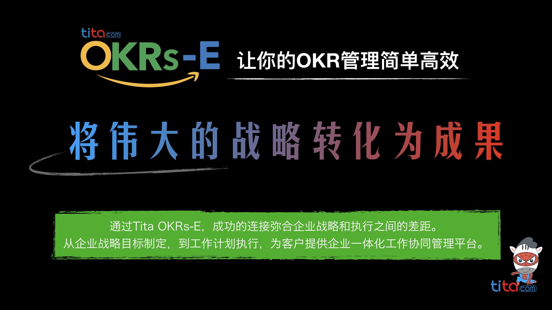 OKRs-E 目标管理框架（图片来源tita.com）
